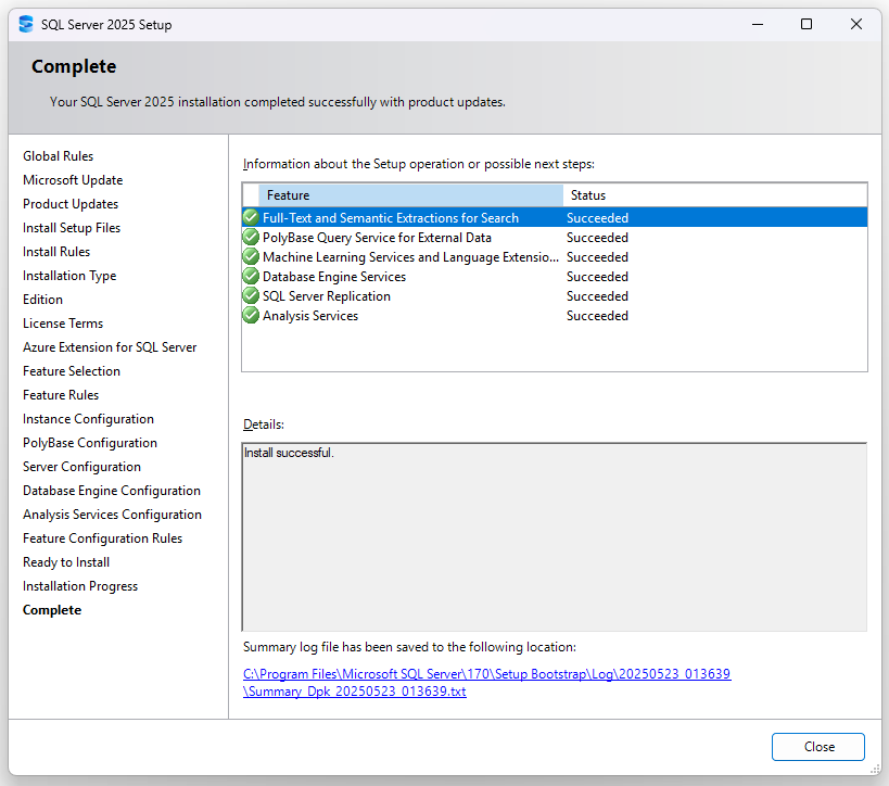SQL Server 2025 Kurulumu 11